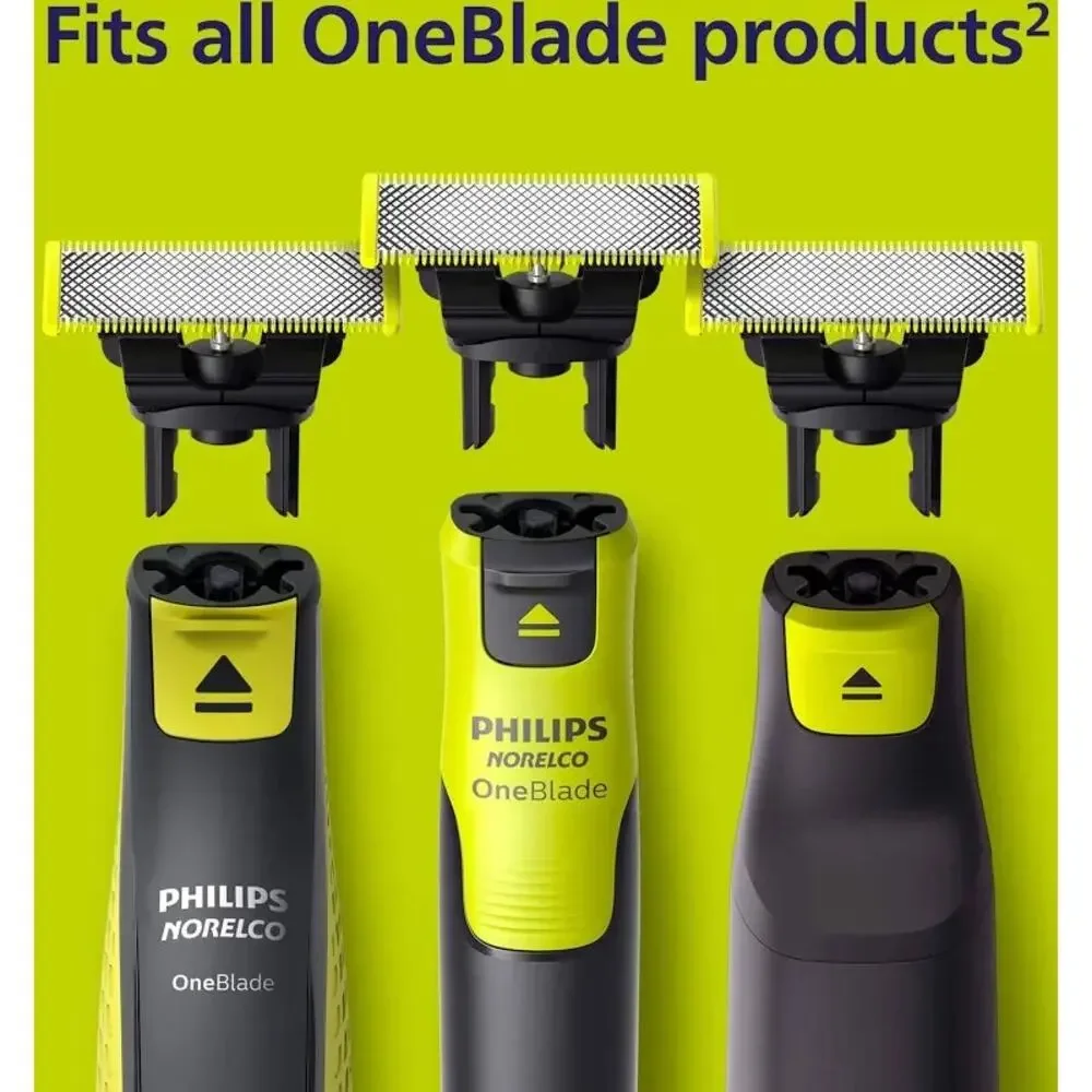 NIB 3 Pack Philips Norelco OneBlade 360 Shaving Replacement Blades Lot Genuine